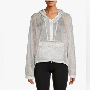 ✨GOOD AMERICAN Icy Leopard Print Windbreaker Jacket✨ NWT